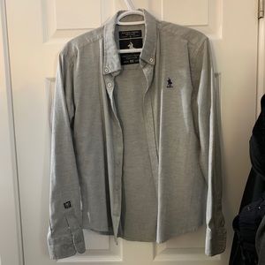 like new worn few times Polo shirt grey size S